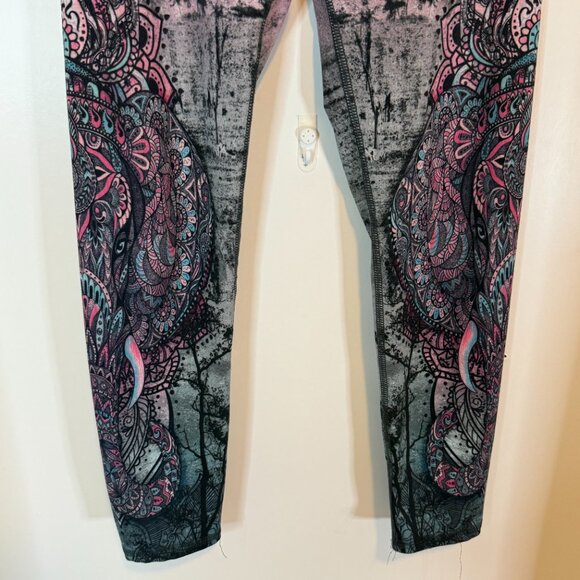 Boho Mandala Print High-Waisted Leggings | Size Small - Picture 3 of 11
